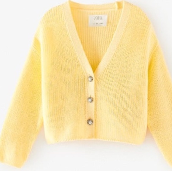 Zara Other - Zara Kids | Cardigan | jeweled buttons